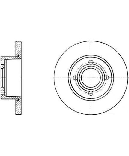 ATE Тормозной диск передний