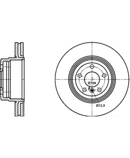 ATE Тормозной диск задний Фото 3