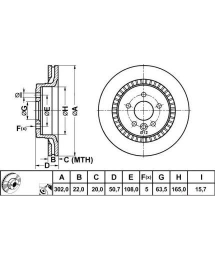 ATE Тормозной диск задний Фото 2