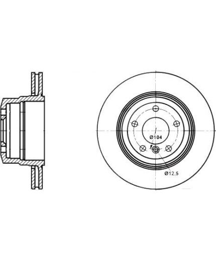 ATE Тормозной диск задний Фото 2