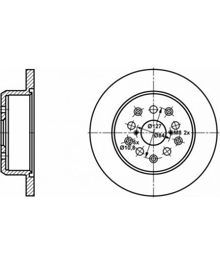 ATE Тормозной диск задний Фото 2