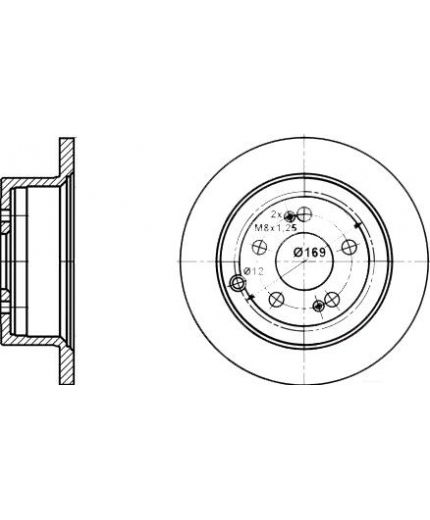 ATE Тормозной диск задний Фото 2