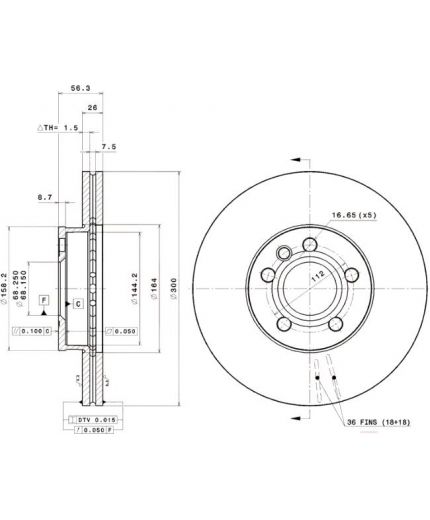 BREMBO Тормозной диск передний Фото 2