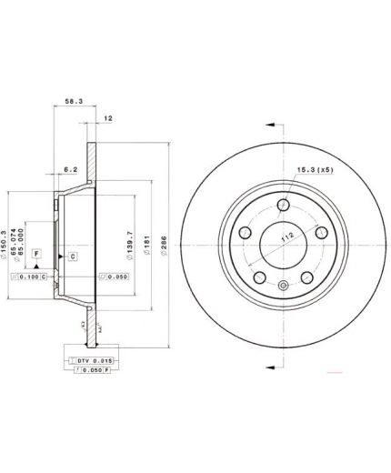 BREMBO Тормозной диск задний Фото 2