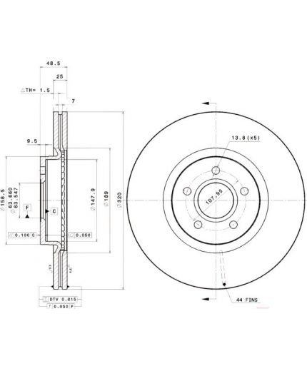 BREMBO Тормозной диск Фото 2