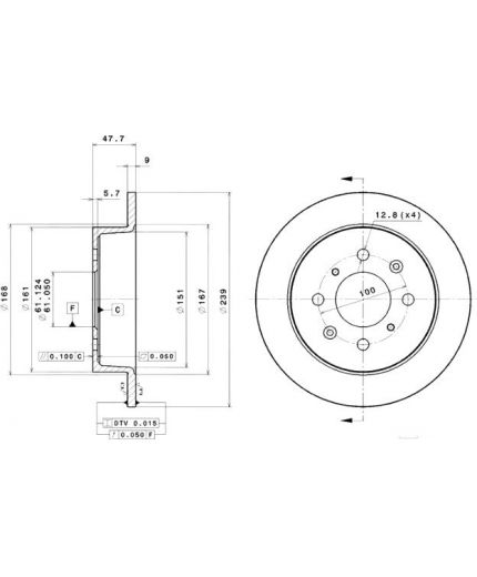 BREMBO Тормозной диск Фото 3