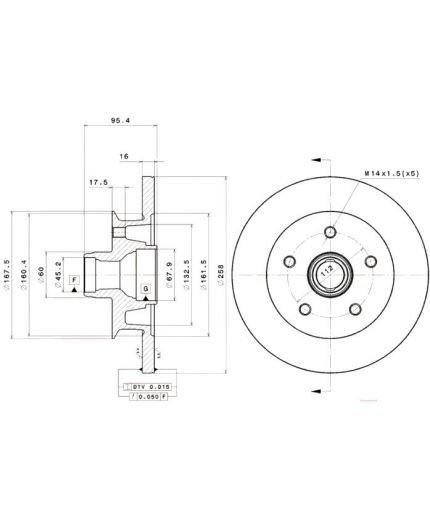 BREMBO Тормозной диск передний Фото 2