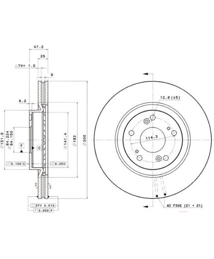 BREMBO Тормозной диск передний с винтами Фото 3