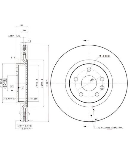 BREMBO Тормозной диск Фото 2