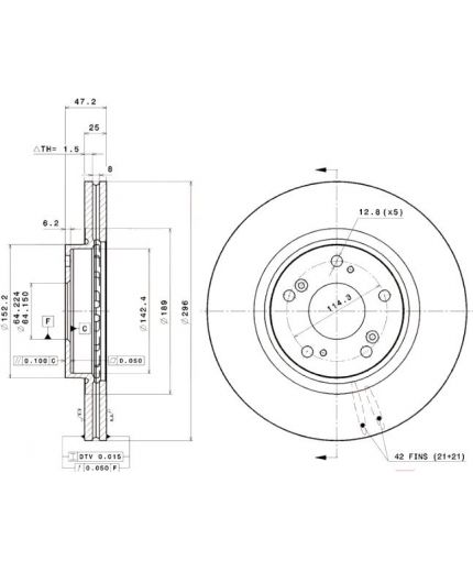 BREMBO Тормозной диск Фото 3
