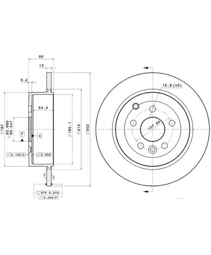 BREMBO Тормозной диск Фото 2