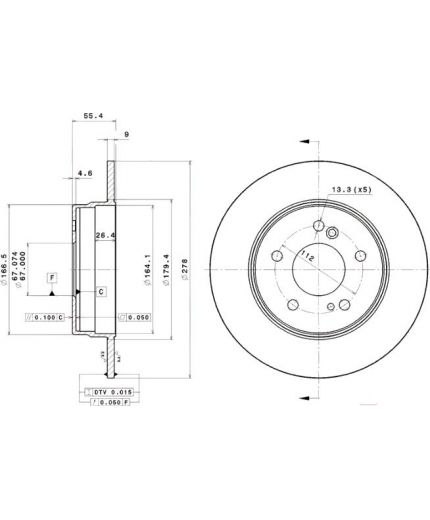 BREMBO Тормозной диск Фото 2