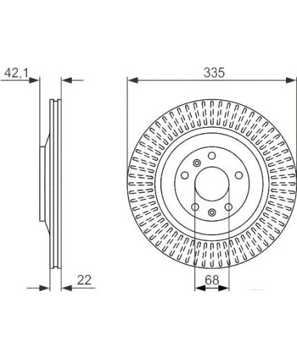 BOSCH Тормозной диск