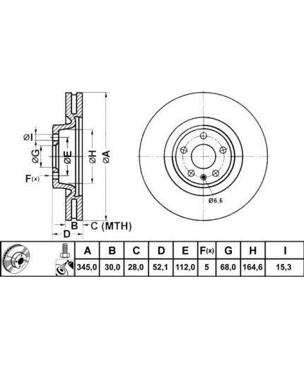 ATE Тормозной диск