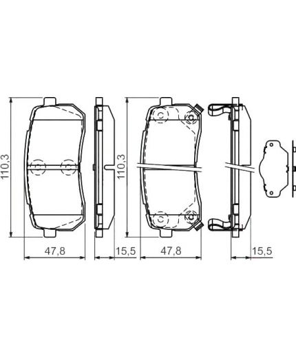 BOSCH Колодки дисковые