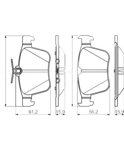 BOSCH Колодки дисковые