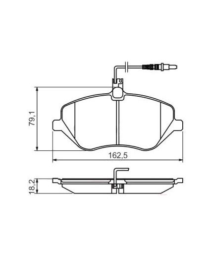 BOSCH Колодки дисковые