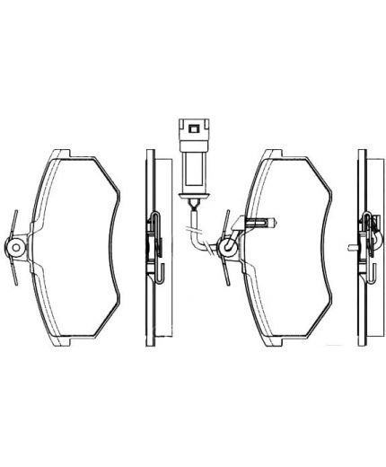 BOSCH Колодки дисковые