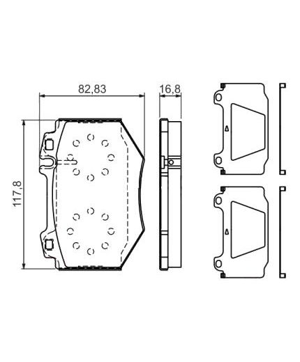 BOSCH Колодки дисковые