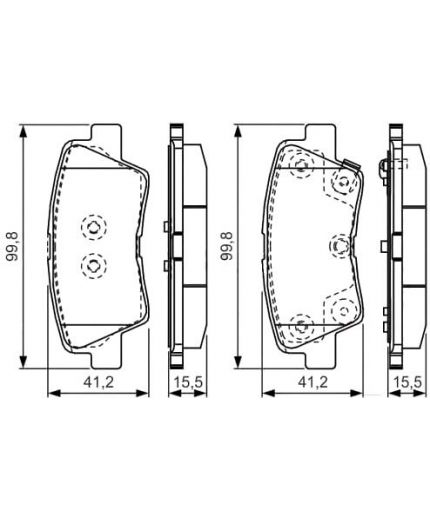 BOSCH Колодки дисковые Фото 2
