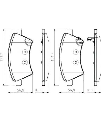 BOSCH Колодки дисковые