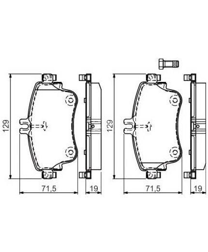 BOSCH Колодки дисковые