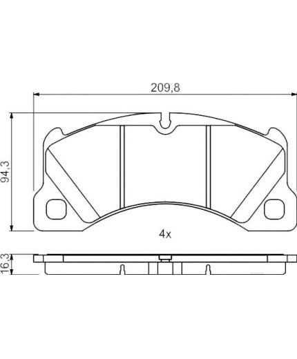 BOSCH Колодки дисковые