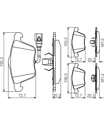 BOSCH Колодки дисковые