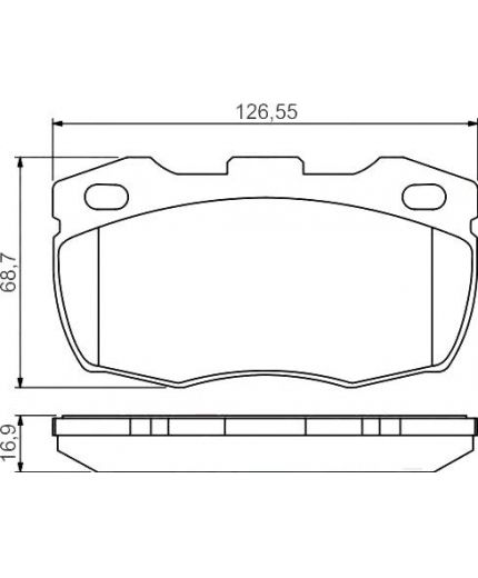 BOSCH Колодки дисковые