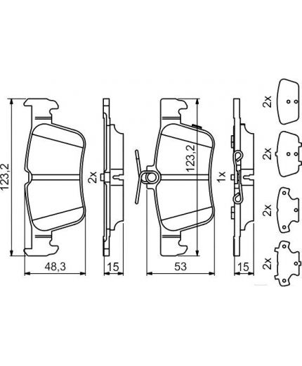 BOSCH Колодки дисковые