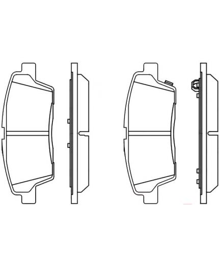 BOSCH Колодки дисковые
