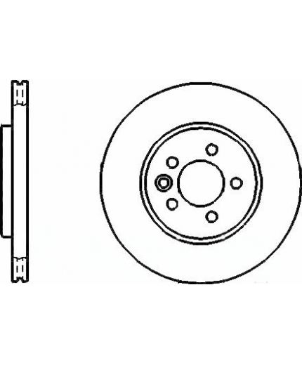 BOSCH Тормозной диск передний