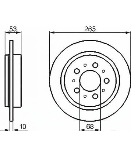 BOSCH Тормозной диск