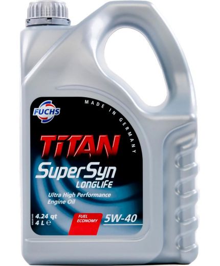 Моторное масло FUCHS TITAN Supersyn LONGLIFE 5W-40 4л