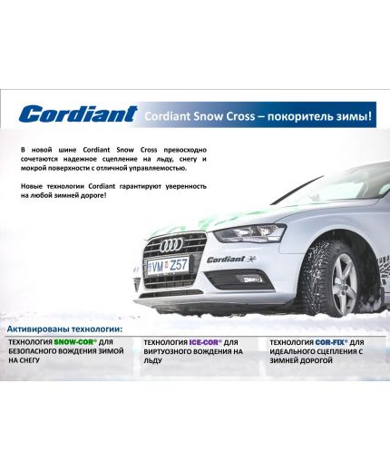 CORDIANT Snow Cross 215/60R16 95T Фото 2