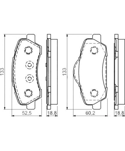 BOSCH Колодки дисковые