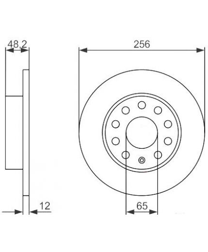 BOSCH Тормозной диск Фото 2