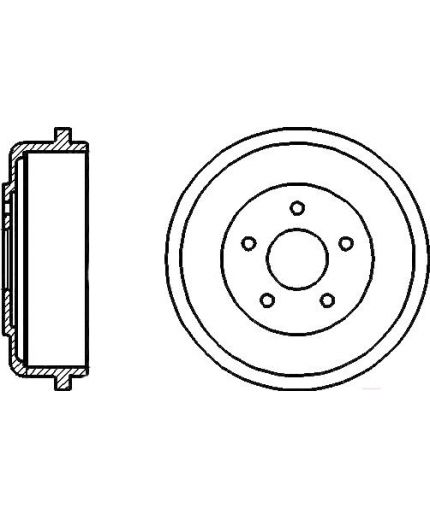 BOSCH Тормозной барабан
