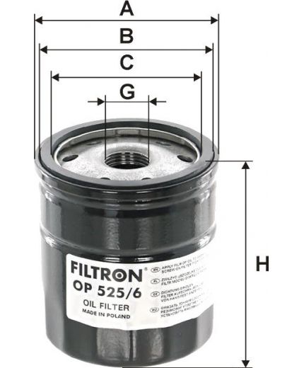 FILTRON Фильтр масляный Фото 2