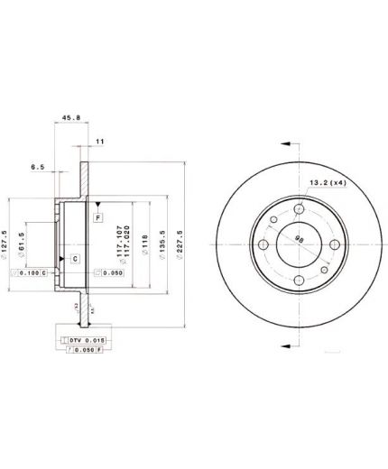 BREMBO Тормозной диск Фото 2