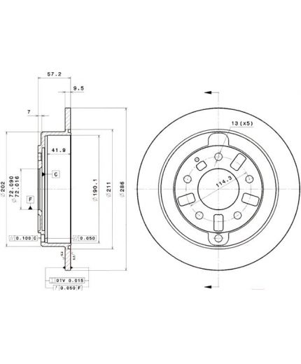 BREMBO Тормозной диск Фото 2