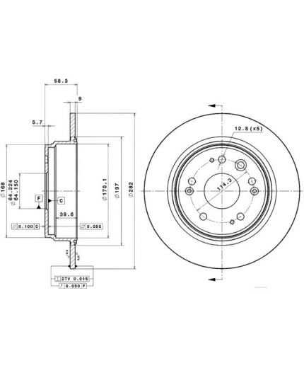 BREMBO Тормозной диск Фото 2