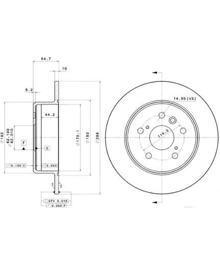 BREMBO Тормозной диск Фото 3