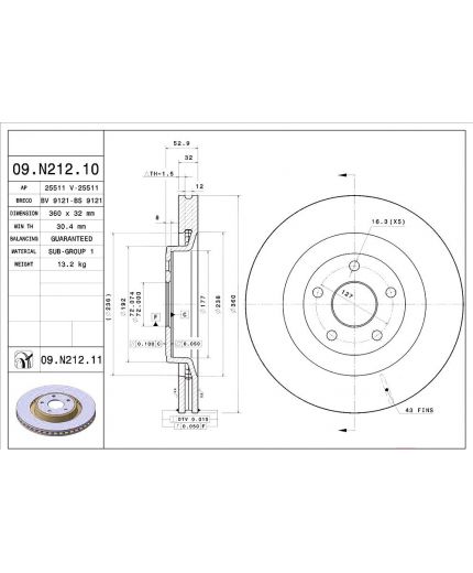 BREMBO Тормозной диск Фото 2