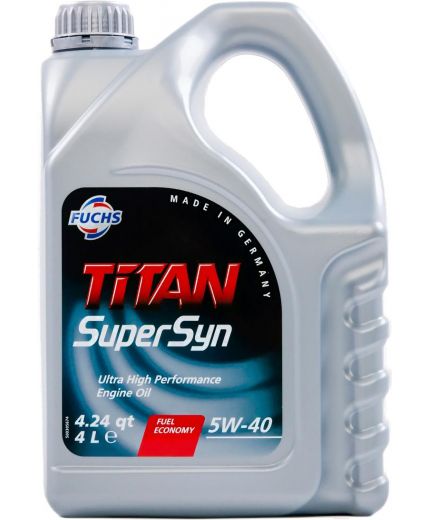 Моторное масло FUCHS Масло TITAN Supersyn 5W-40 4л