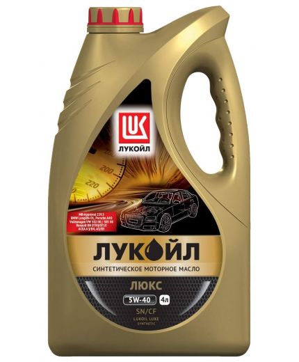 Моторное масло LUKOIL LUXE SYNTHETIC SN/CF 5W-40 4л