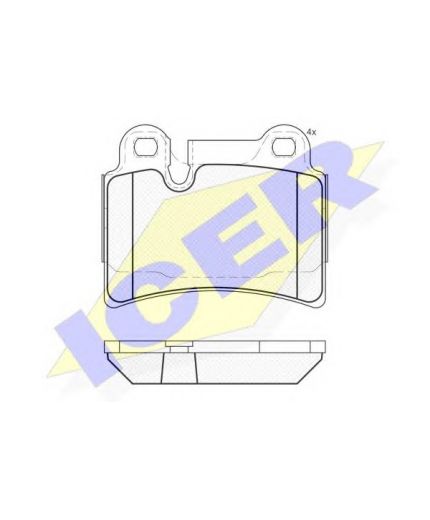 ICER Колодки дисковые