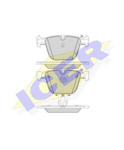 ICER Колодки дисковые