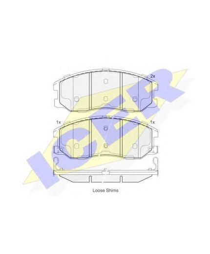 ICER Колодки дисковые