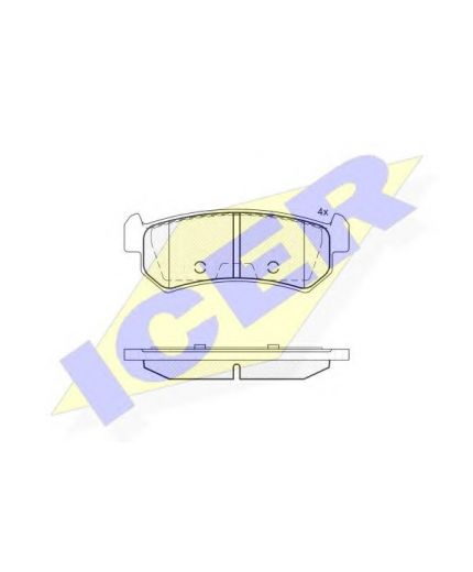 ICER Колодки дисковые